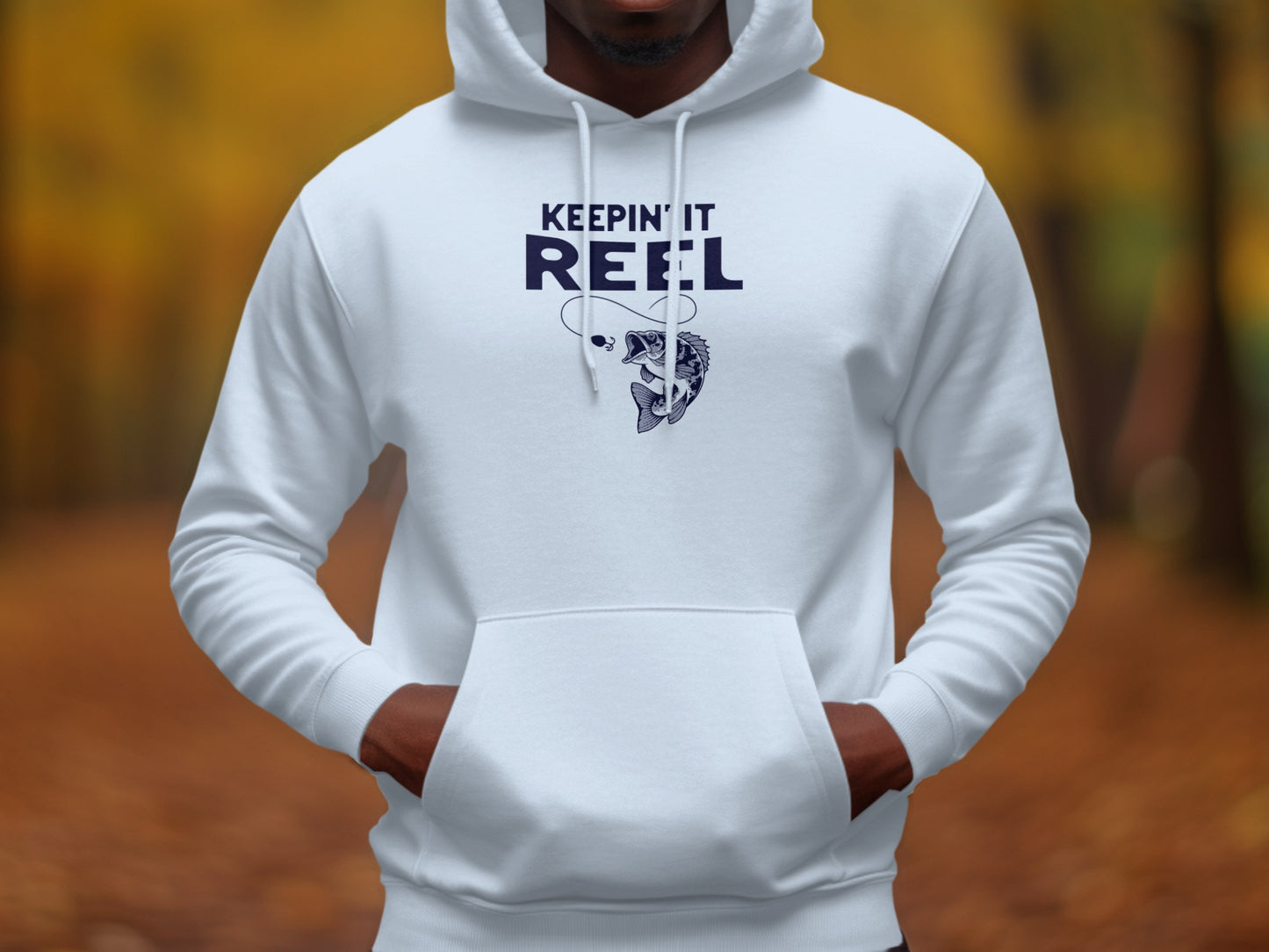Keepin It Reel Graphic Men's Hoodie Apparel product type