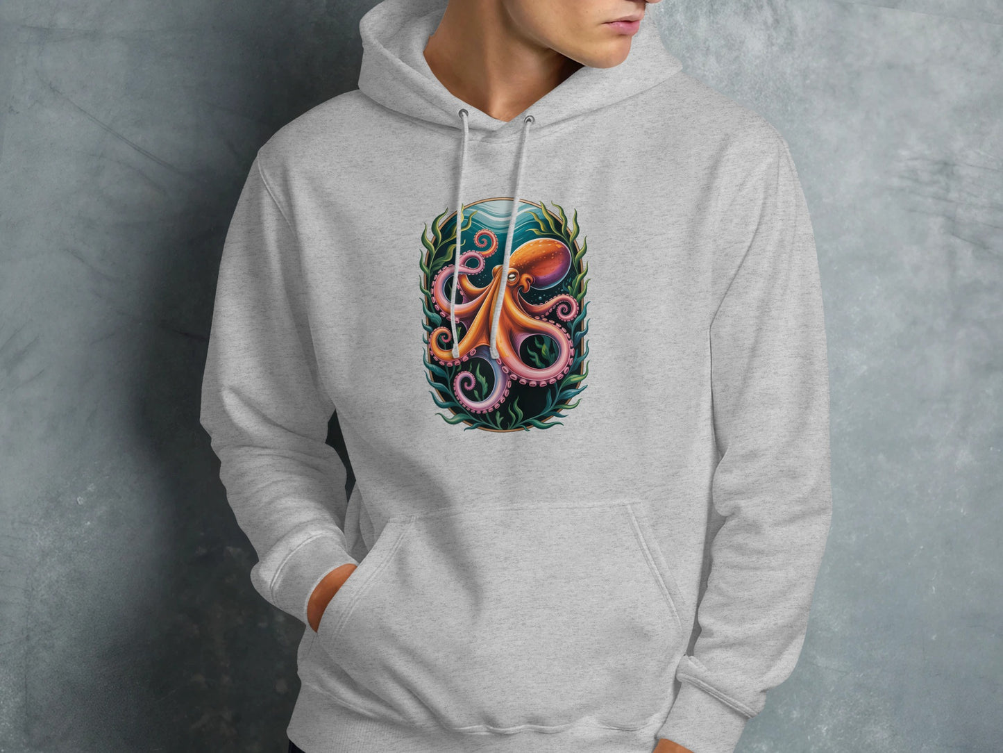 Octopus Graphic Design Hoodie Comfortable and Stylish product
