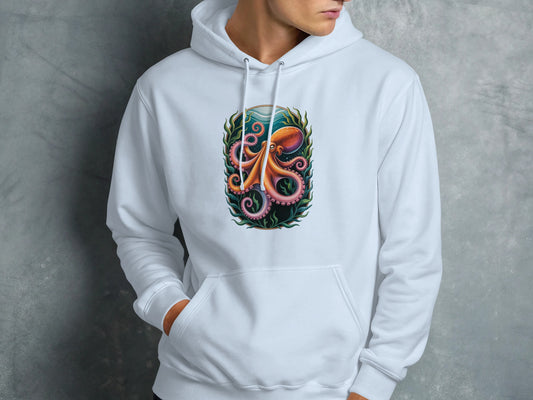 Vibrant Octopus Graphic Hoodie for a Unique Style product type