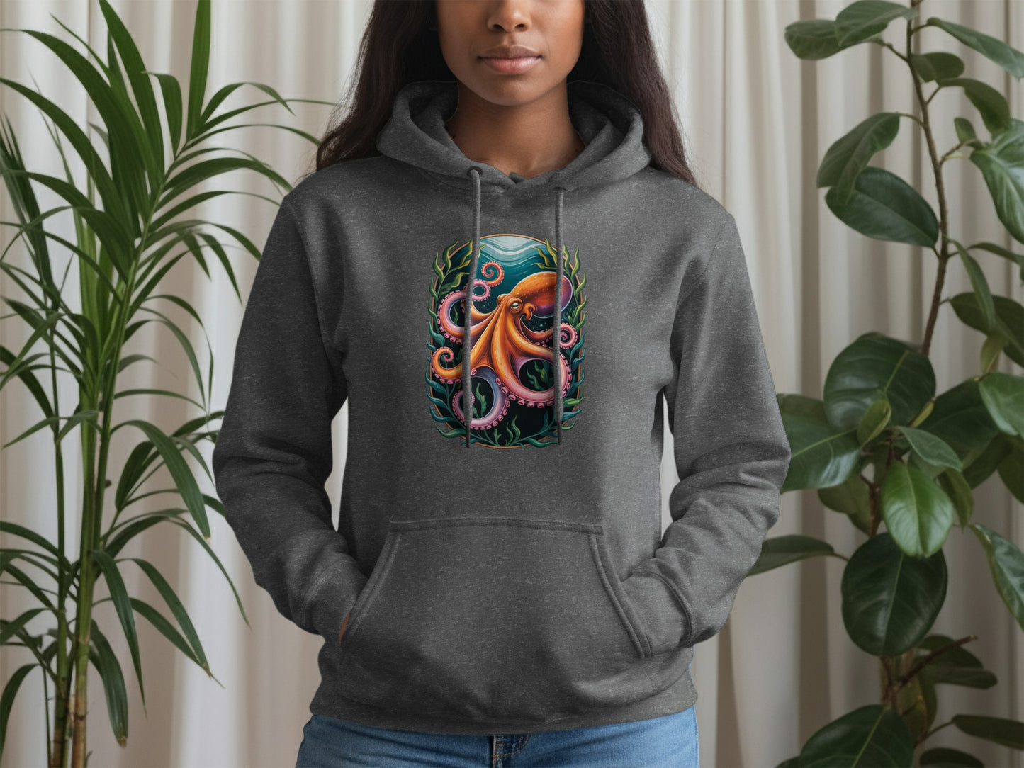 Colorful Octopus Graphic Design Hoodie product