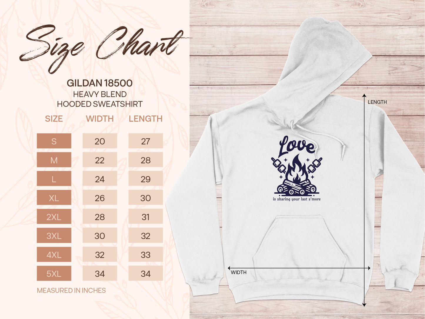 Love Camping Fire Design Hooded Sweatshirt product